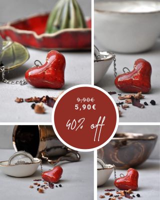 🍂☕️ Výrobok týždňa 4.11 – 10.11 Sitko na čaj s keramickým srdiečkom ❤️ Čajová sezóna je oficiálne zahájená – a čím ju...